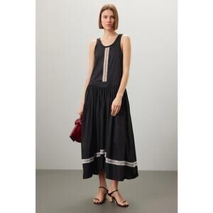 Diotima Black Pocomania Dress Size M with Hole